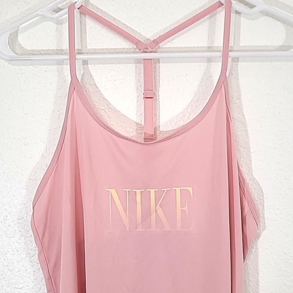 *NWT* NIKE Women's Pink Training Adjustable T-Back Tank w/Front Logo, size M - Picture 2 of 7